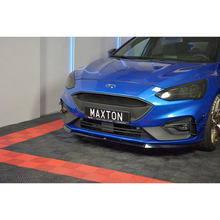 Maxton Design Ford Focus MK4 ST-Line (2018-UP) Front Splitter V.2 - Car Enhancements UK