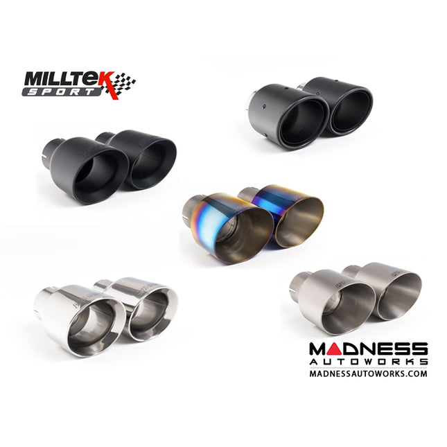 Milltek - Replacement 90MM Exhaust Tips for Milltek Exhaust System (Single) | Car Enhancements UK