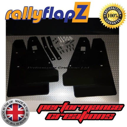 MITSUBISHI LANCER RALLIART SPORTBACK (2008+) BLACK MUDFLAPS - Car Enhancements UK