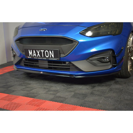 Maxton Design Ford Focus MK4 ST-Line (2018-UP) front splitter V.3 - Car Enhancements UK