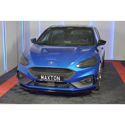 Maxton Design Ford focus MK4 ST-Line (2018-UP) Front splitter V.6 - Car Enhancements UK