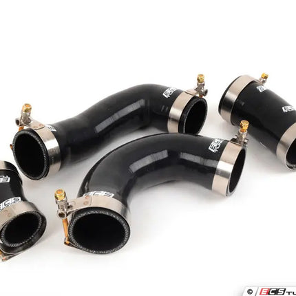 High Flow Charge Pipe Coupler Kit - Includes All 4 Intercooler Pipe Couplers - Black - Car Enhancements UK