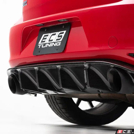 ECS Tuning Carbon Fibre Rear Diffuser - Mk7 GTI - Car Enhancements UK