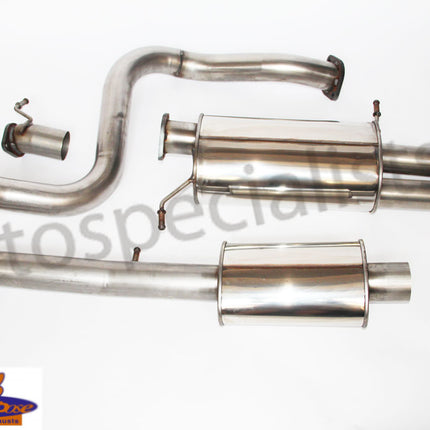 Mongoose Fiesta ST180 1.6 litre EcoBoost Cat back with x 4 tailpipe options - Car Enhancements UK