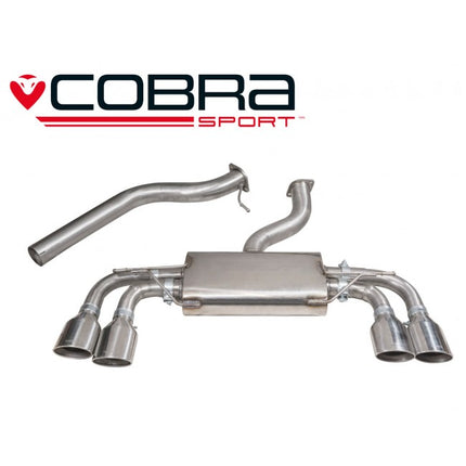 Cobra Sport MK7 Golf R Cat Back Exhaust - Non Valved / Non Resonated (Pre Facelift) - Car Enhancements UK
