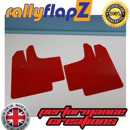 PEUGEOT 206 GTi & CC RED MUDFLAPS - Car Enhancements UK