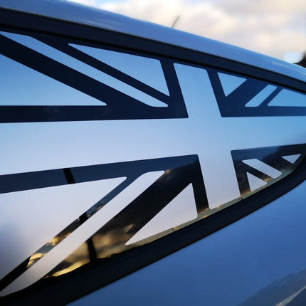 Mk8 Fiesta Union Jack Window Vinyl Decal - REAR ONLY - Car Enhancements UK