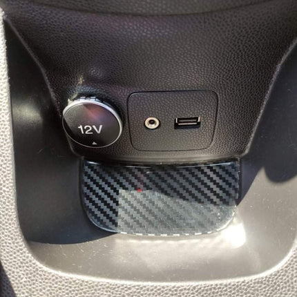 Mk7 Fiesta Centre Console Rear Cubby Hole Gel - Gloss Carbon Only - Car Enhancements UK