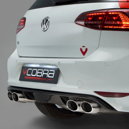 Cobra Sport MK7 Golf R Cat Back Exhaust - With Valve / Resonated (Pre Facelift) - Car Enhancements UK