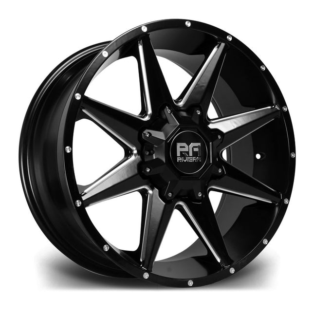 RIVIERA XTREME RX200 20X9 6X139 15 110 BLACK POLISHED - Car Enhancements UK
