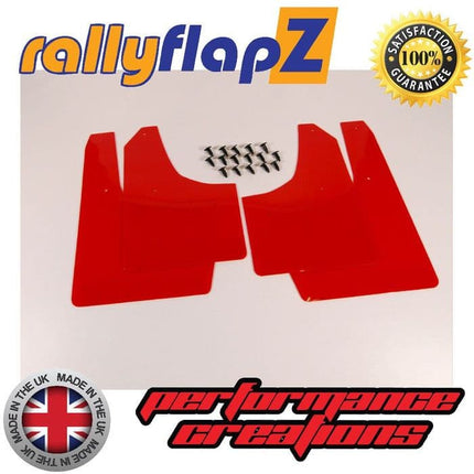 SWIFT SPORT 3RD GEN ZC32S 2012-17 RED MUDFLAPS - Car Enhancements UK