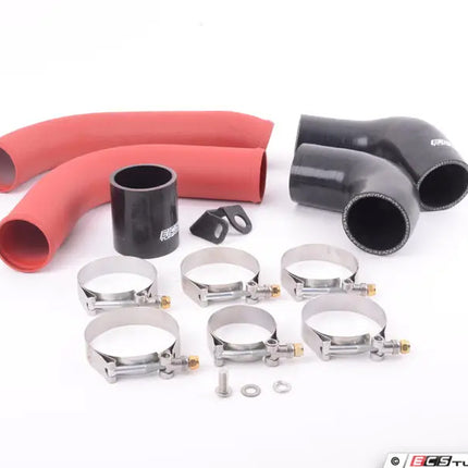 High Flow Turbo Outlet Pipe Kit - Wrinkle Red - Car Enhancements UK