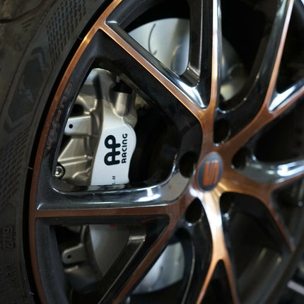 Front Brake Kit 6 Piston AP Racing Calipers with 390x34mm 2-Piece Discs (BK0019) (Audi A3 8P 2003-2012) - Car Enhancements UK